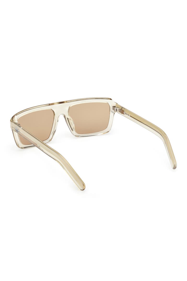 55MM Square Sunglasses, Alternate, color, SHINY YELLOW / BROWN