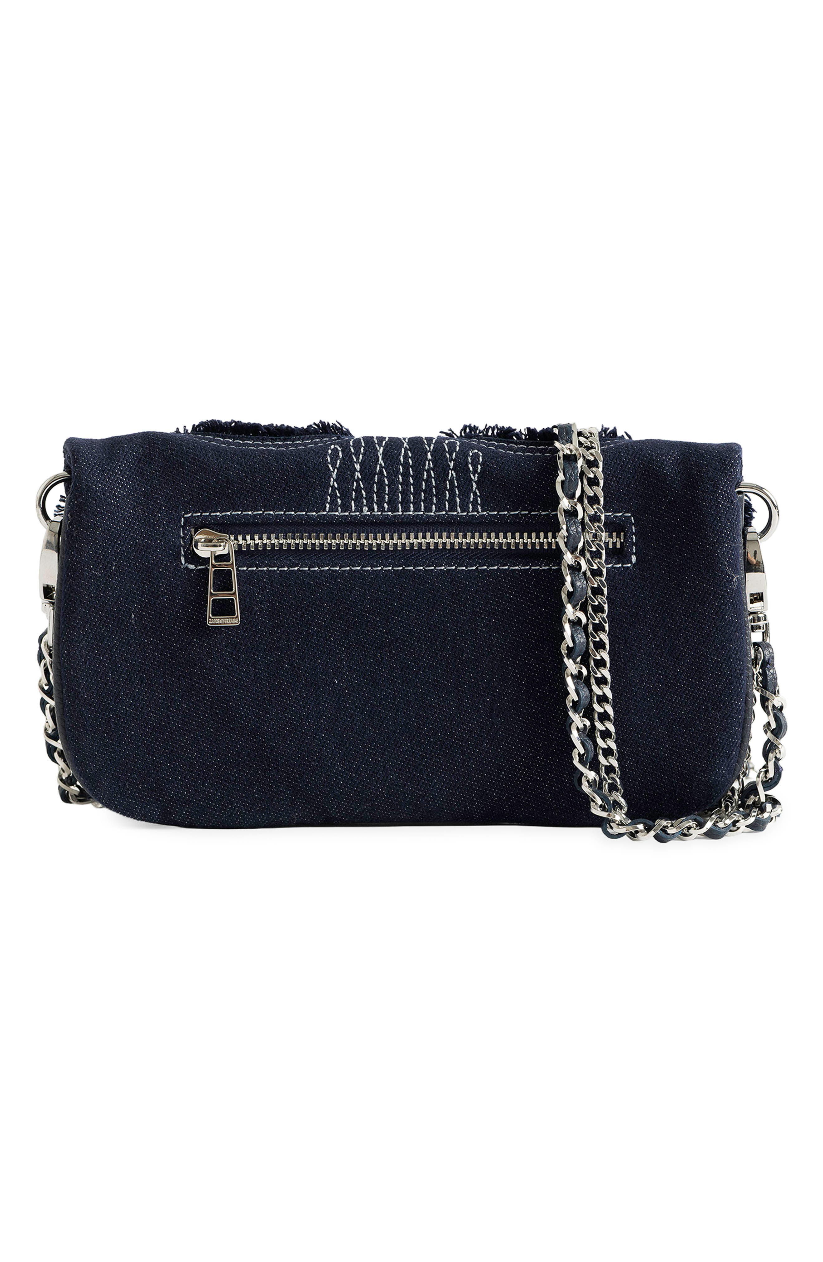 Rock Nano Denim Crossbody Bag, Alternate, color, SILENT