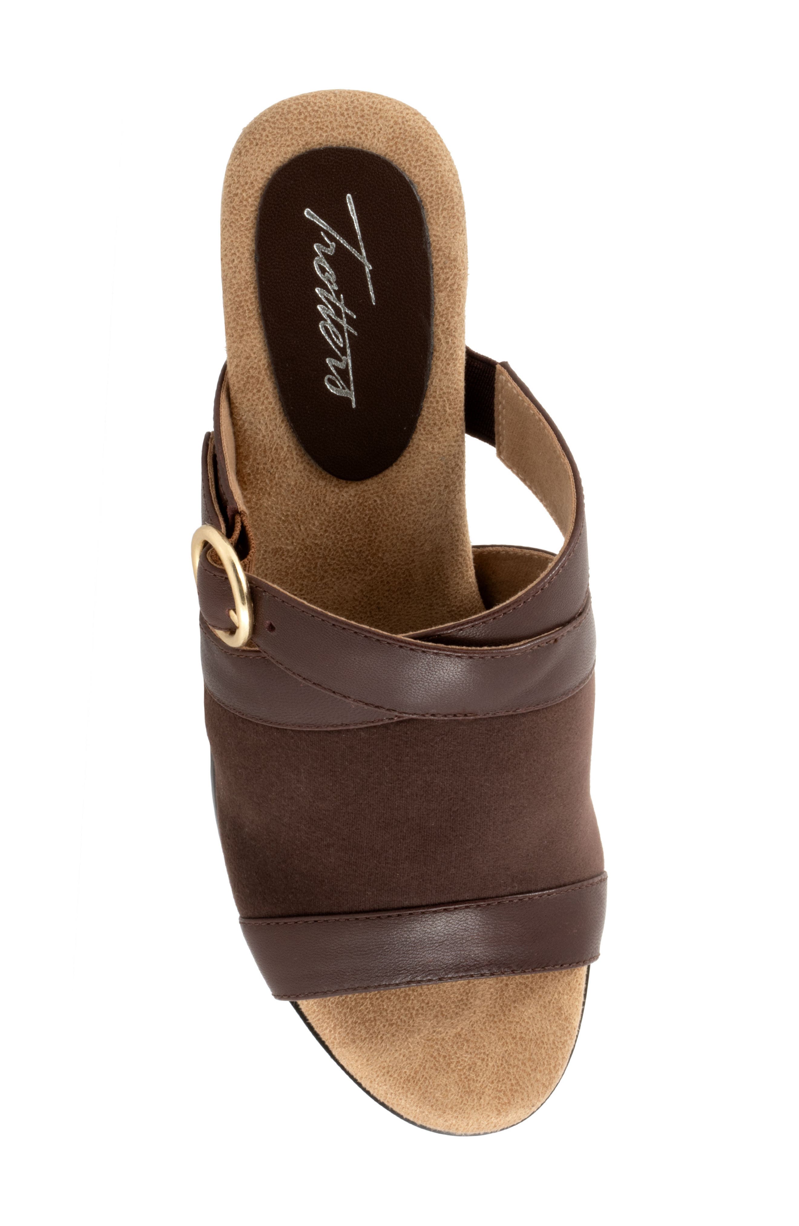 Mitzie Slide Sandal, Alternate, color, DARK BROWN