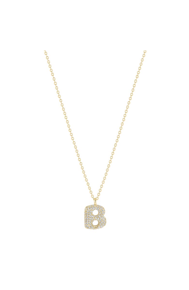 Electric Picks Bubble Letter Necklace, Main, color, Gold - B
