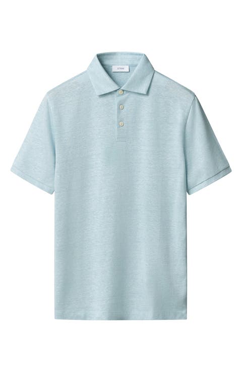 Linen & Cotton Fine Knit Polo