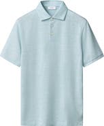 Eton Linen & Cotton Fine Knit Polo