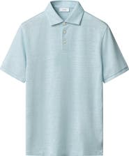 Eton Linen & Cotton Fine Knit Polo