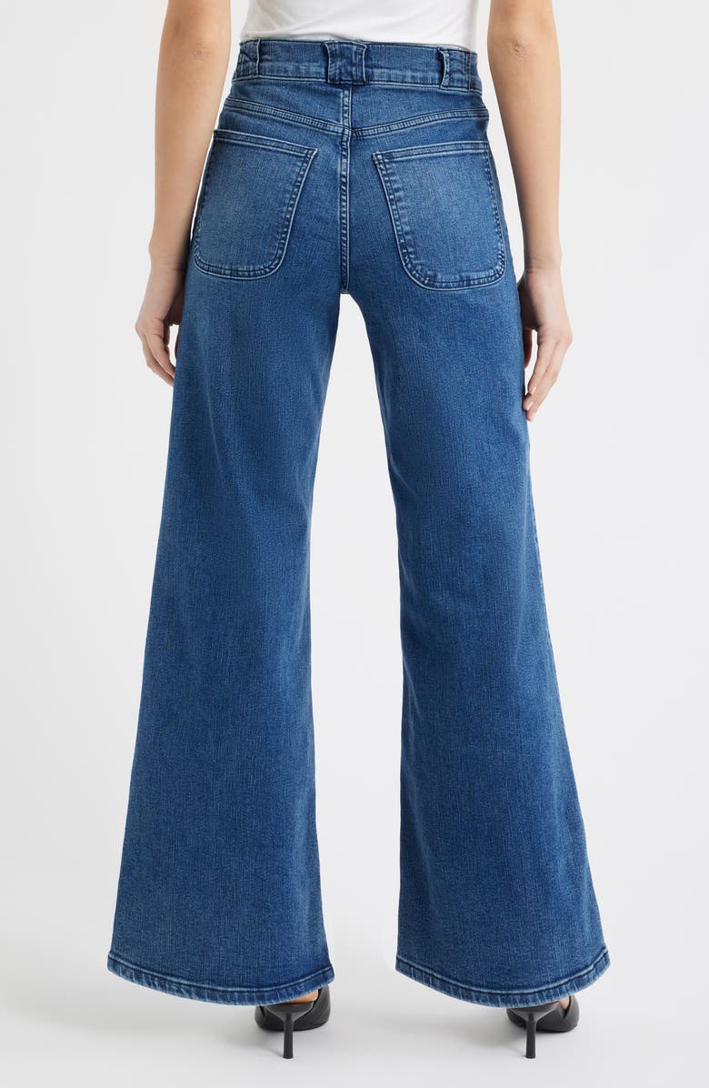 FRAME Modern Pocket High Waist Wide Leg Jeans, Alternate, color, Ease