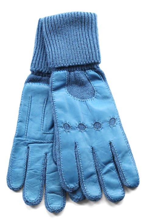 Cuffed Leather Gloves