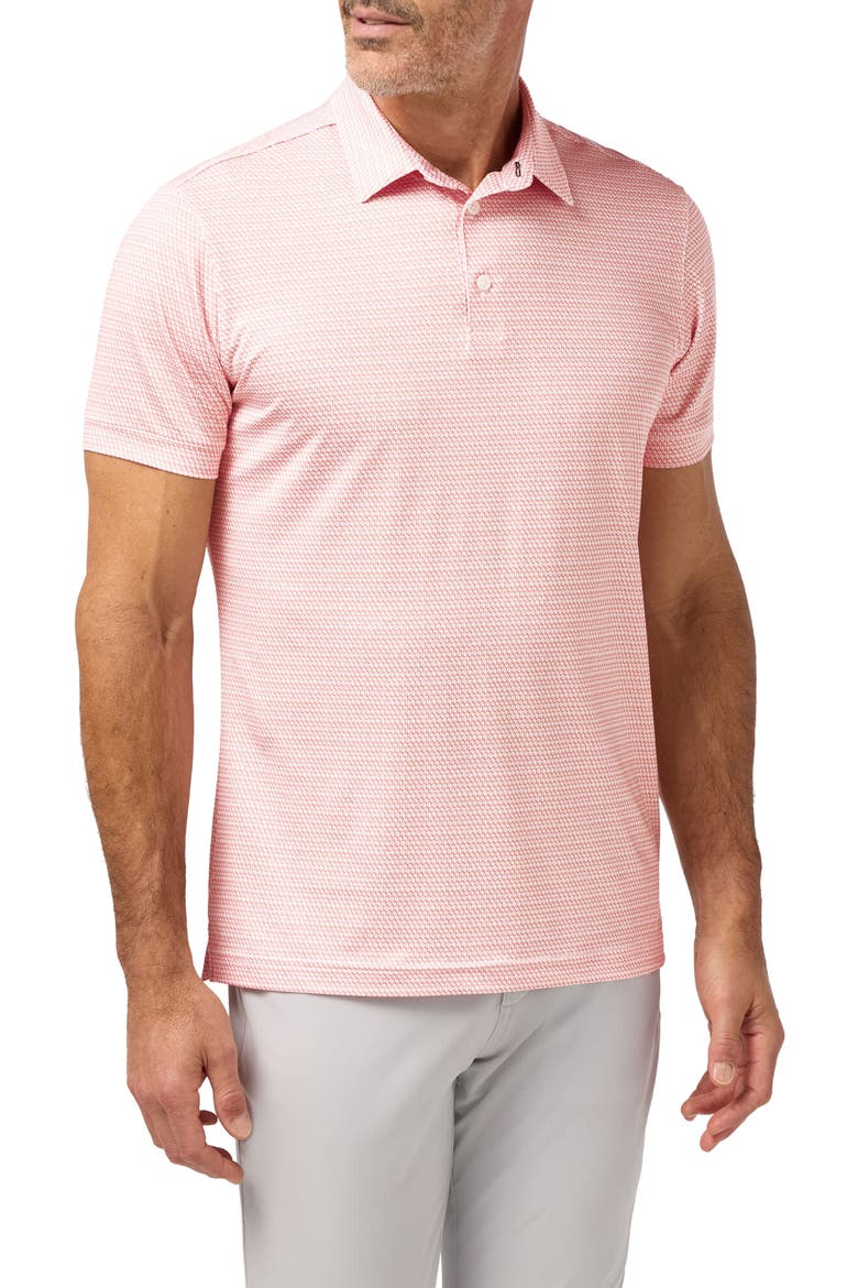 Versa Trim Fit Performance Golf Polo, Main, color, BURNT ORANGE TEE OFF