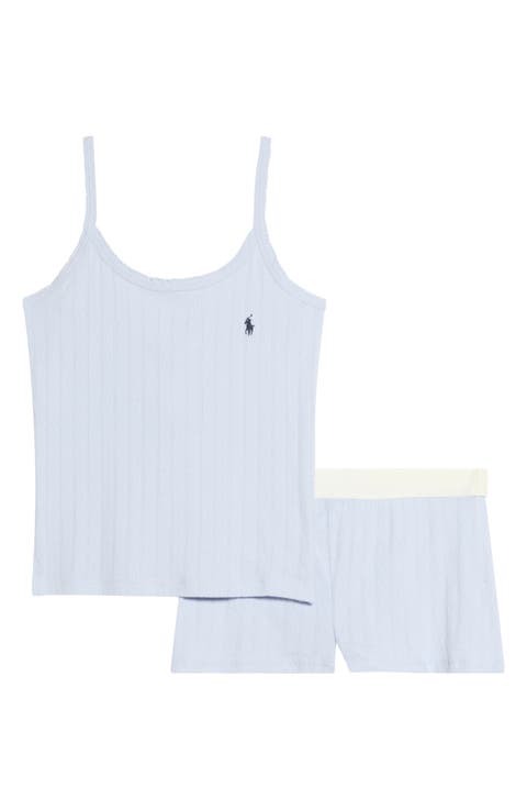 Pointelle Stripe Cotton Pajamas