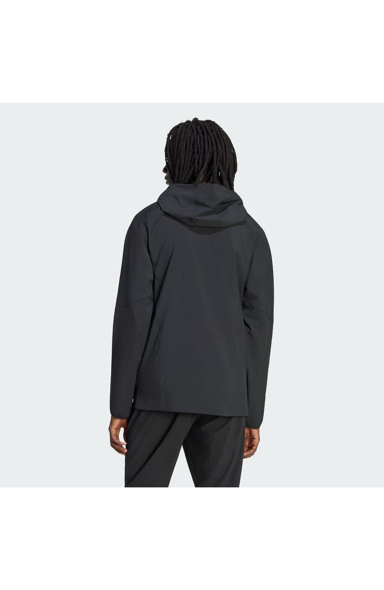 adidas Men's adidas  Black LAFC Tiro Travel Full-Zip Hooded Windbreaker, Alternate, color, Black