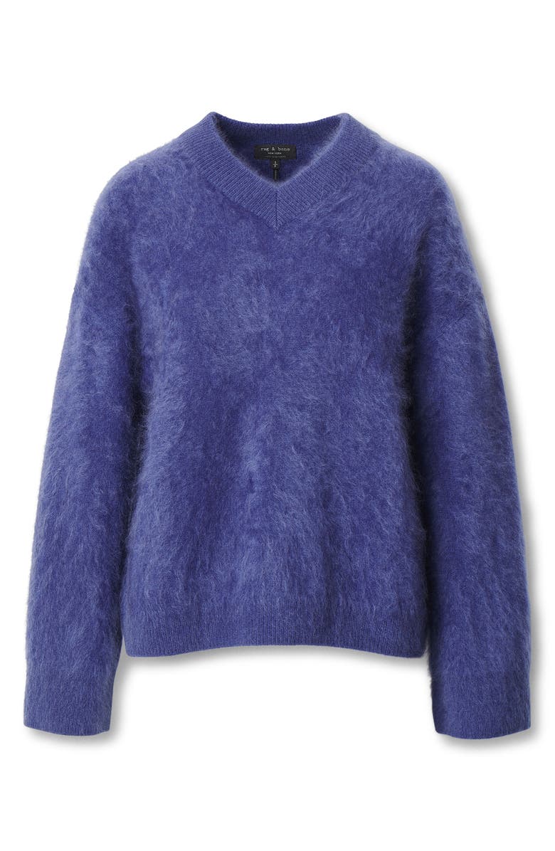 rag & bone Jada Brushed Cashmere Sweater, Alternate, color, Dark Blue