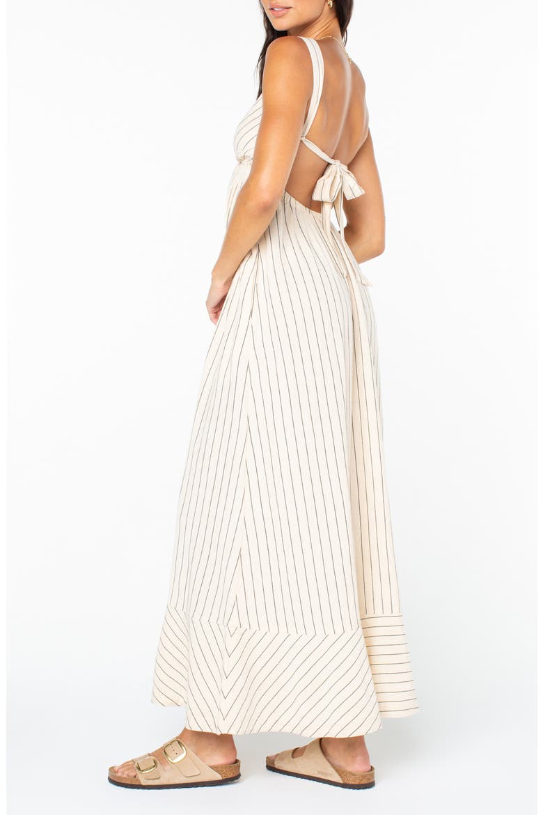 Wilder Coast Stripe Maxi Sundress, Alternate, color, PARCHMENT