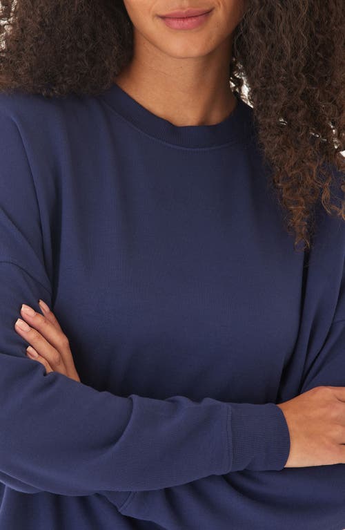 Threads 4 Thought Cathy Boyfriend Feather Fleece Sweatshirt In Blue