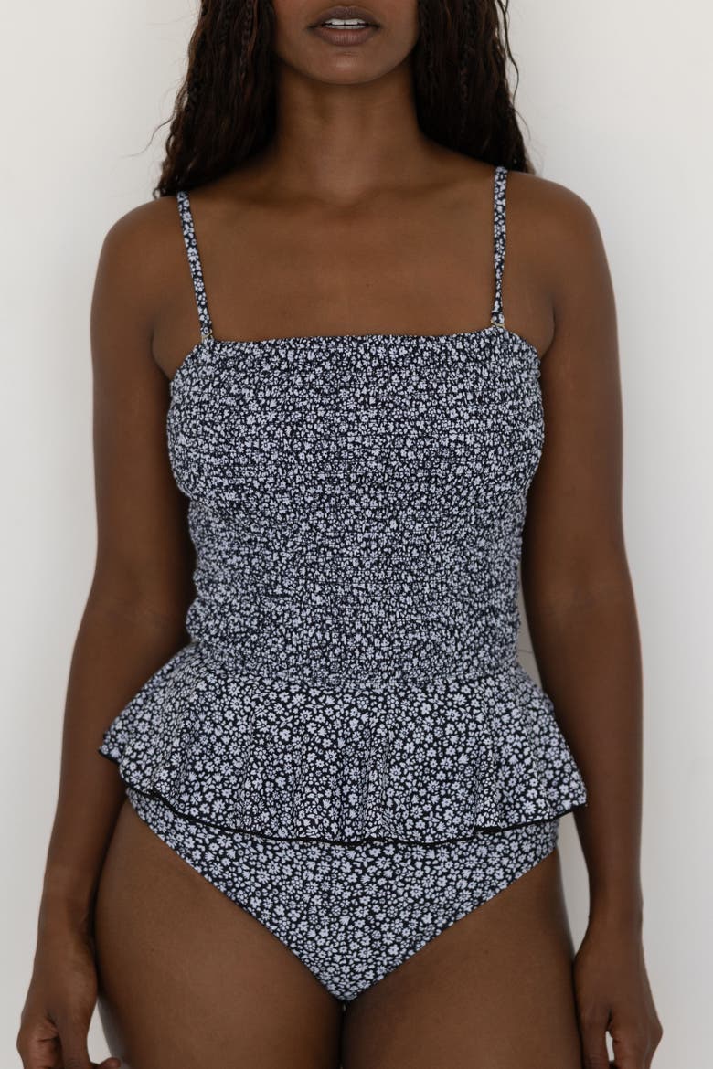 Geode Swimwear Stella Peplum Tankini Top (Women) | Nordstrom