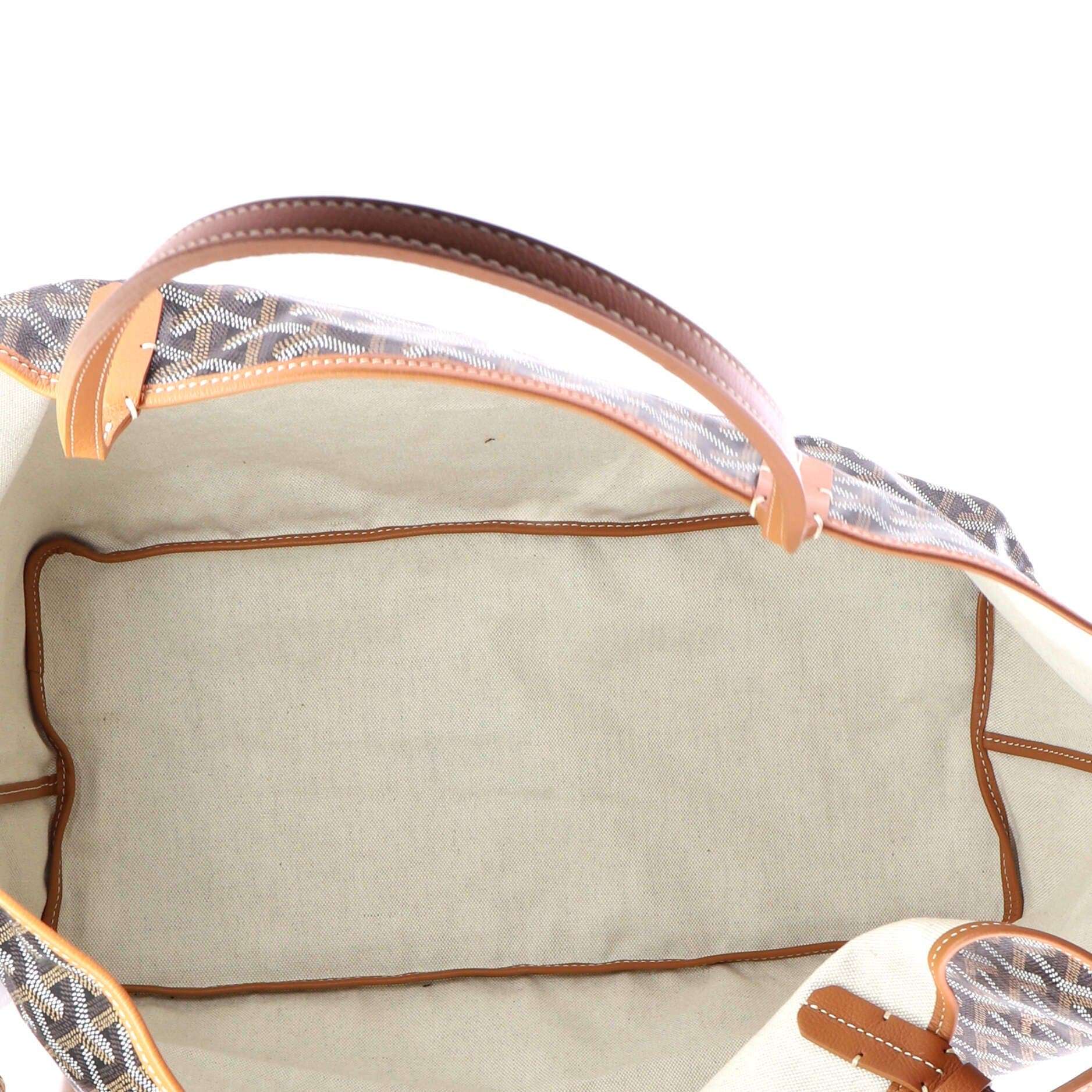 Pre-Owned Goyard Saint Louis Tote Coated Canvas GM, Alternate, color, Brown