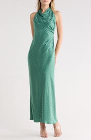 Veronica Beard Maggie Halter Neck Jacquard Dress