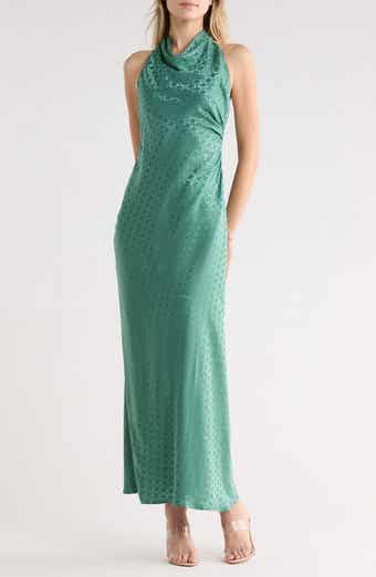 Veronica Beard Maggie Halter Neck Jacquard Dress