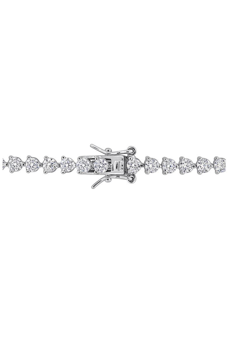 Graduated Lab Created White Sapphire Tennis Bracelet, Alternate, color, WHITE
