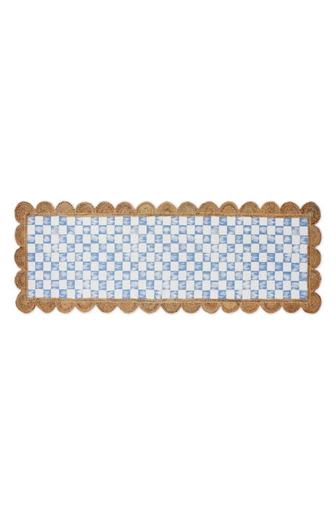 Scalloped Jute Runner Rug