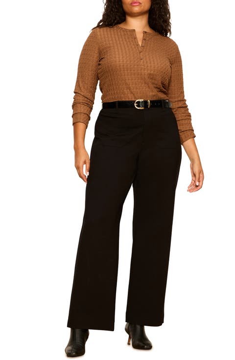 Not So Basic Textured Henley Top