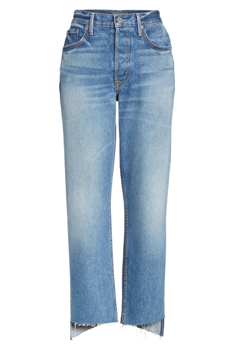 Helena Step Hem Straight Jeans, Alternate, color, TURN BLUE