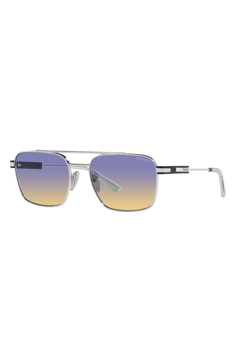 Prada 56mm Gradient Pillow Sunglasses, Alternate, color, 