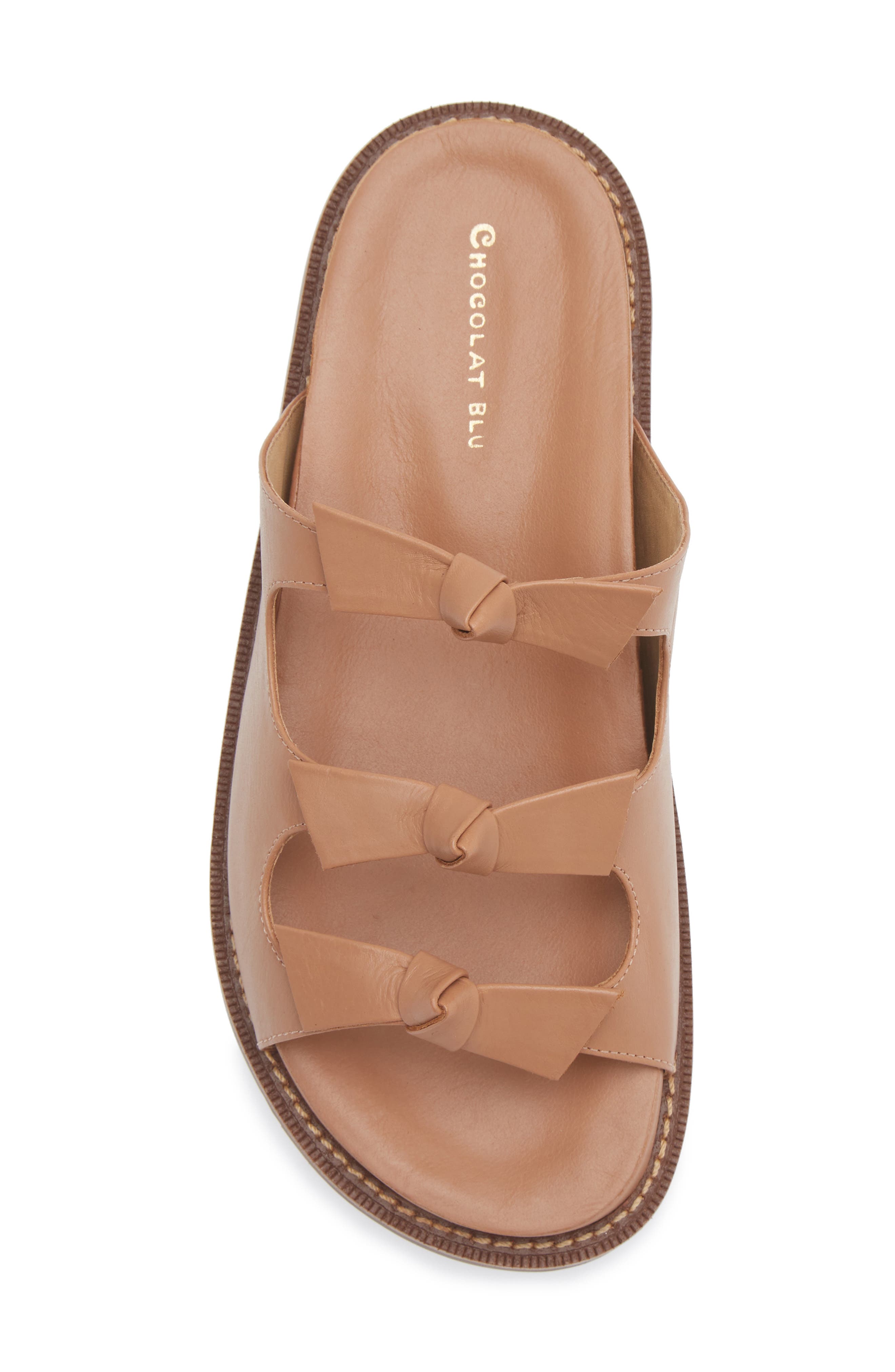 Chocolat Blu Zoya Slide Sandal, Alternate, color, Camel Leather
