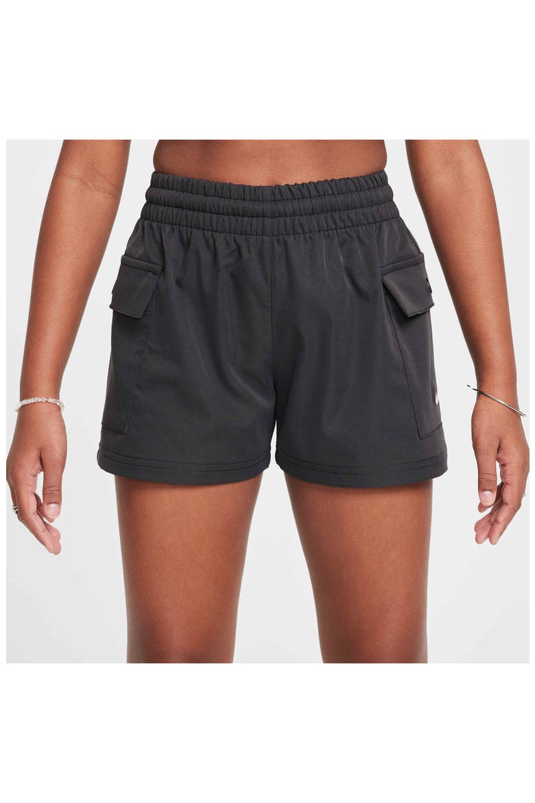 Kids' Sportswear Cargo Shorts, Alternate, color, 010 BLACK/WHITE