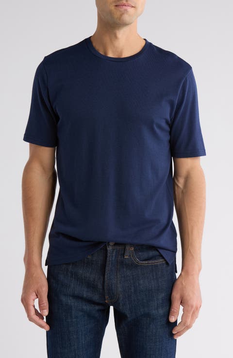Cotton & Linen Blend Crewneck T-Shirt