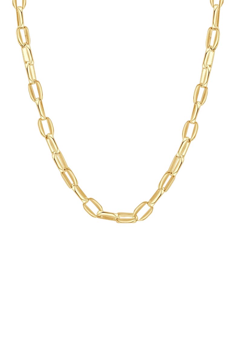 Bliss Diamond 14k Gold Women
s 24" Chain Necklace 34 Grams 8mm Thick, Main, color, 14K Yellow Gold