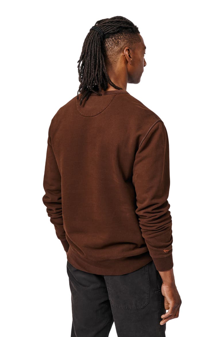 Vestry Crew Neck Sweatshirt, Alternate, color, Chocolate
