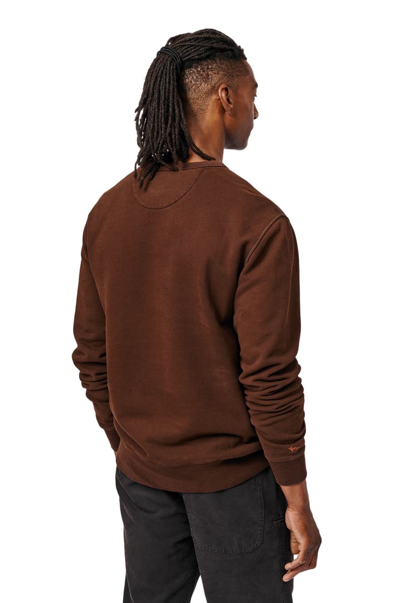 Aubin Vestry Crew Neck Sweatshirt, Alternate, color, Chocolate