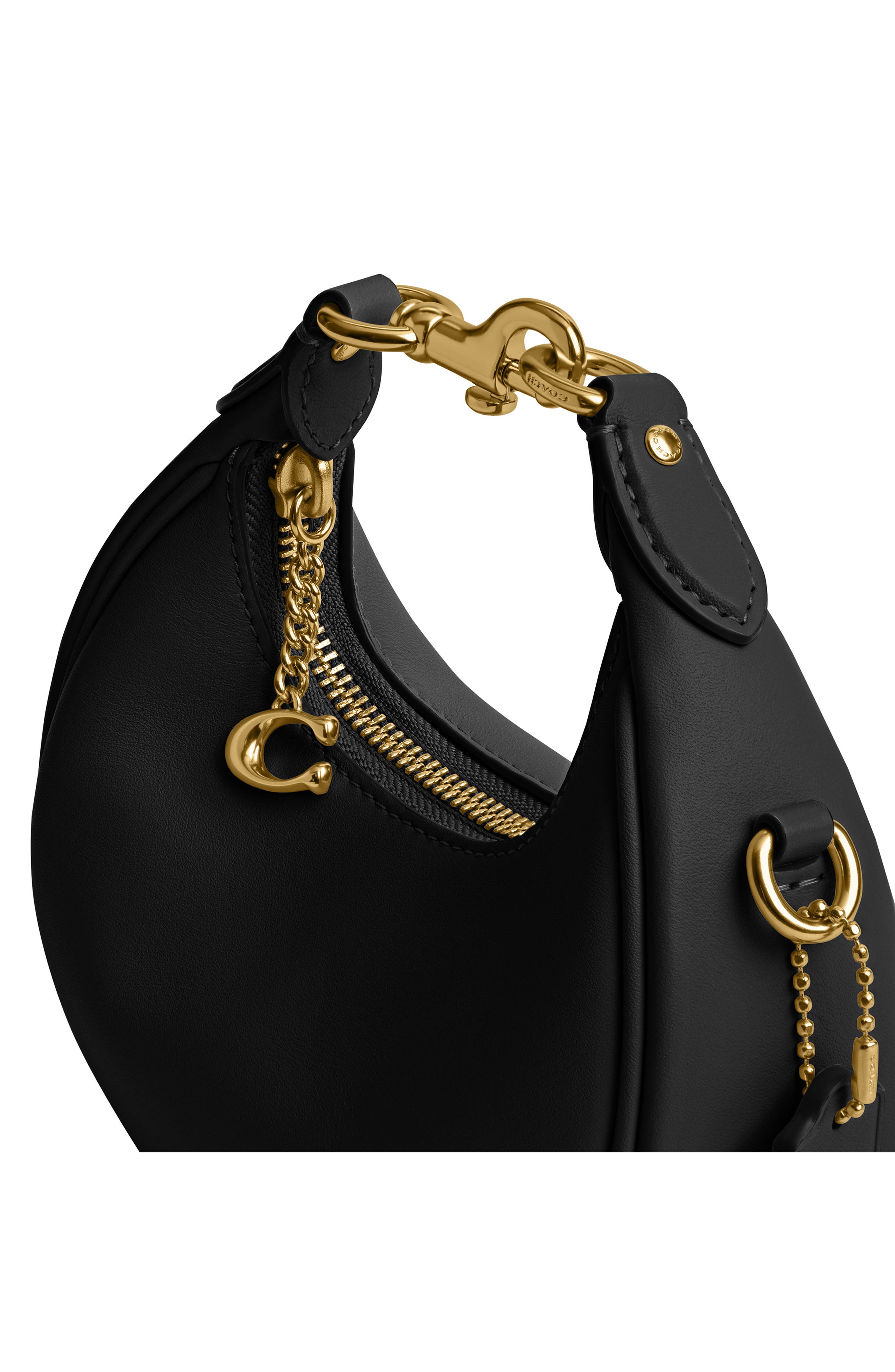 Glovetanned Leather Jonie Bag, Alternate, color, B4/BLACK