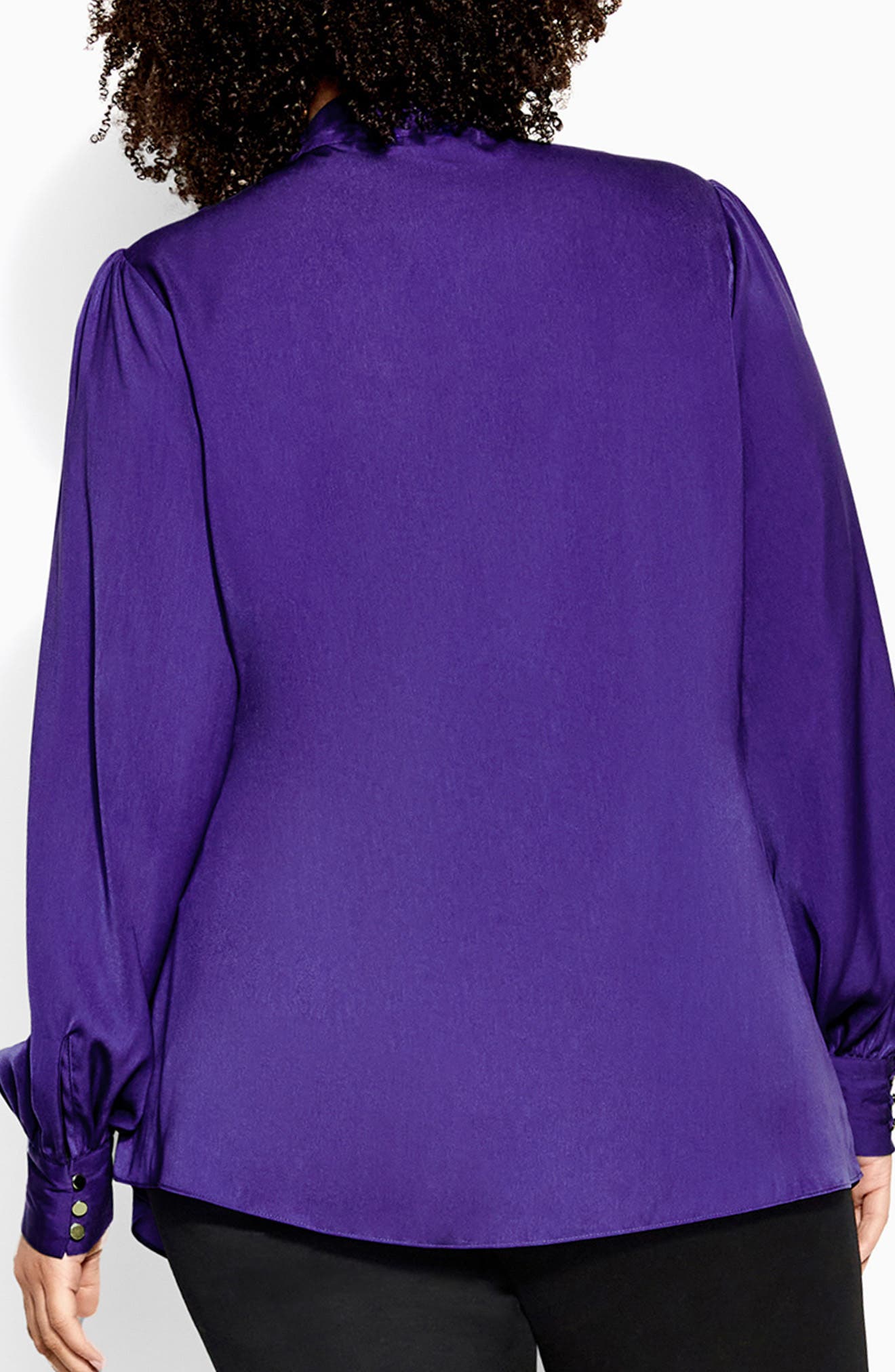Chana Charmeuse Bow Blouse - image 4