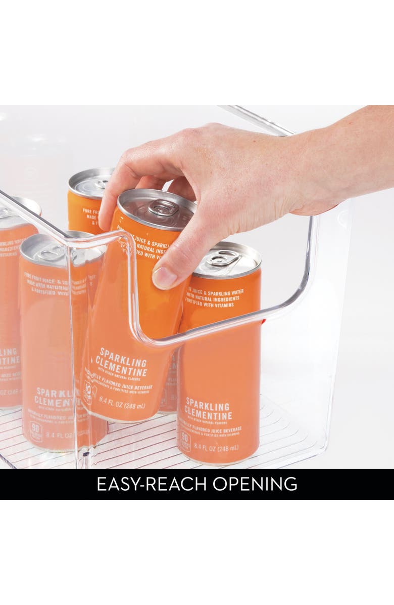 mDesign Kitchen Plastic Storage Organizer Bin with Open Front - 8 Pack, Alternate, color, Clear