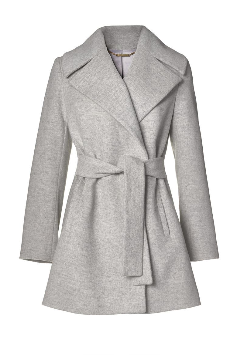 'Beverly' Wool & Cashmere Wrap Coat, Alternate, color, LIGHT GREY