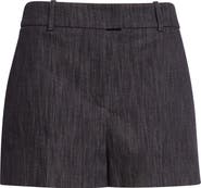 Eleventy Sequin Cotton Blend Tweed Shorts