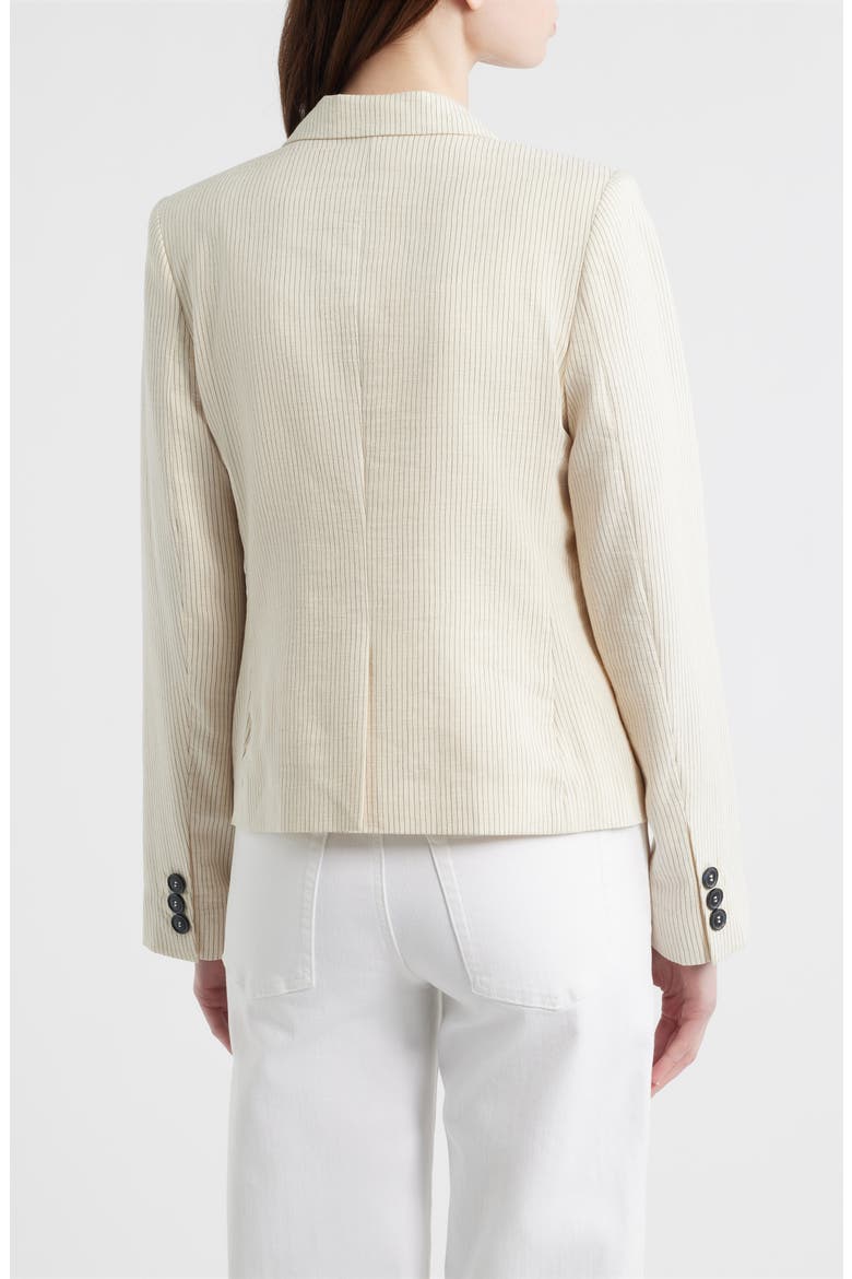 The Striped Smart Blazer, Alternate, color, ECRU MULTI