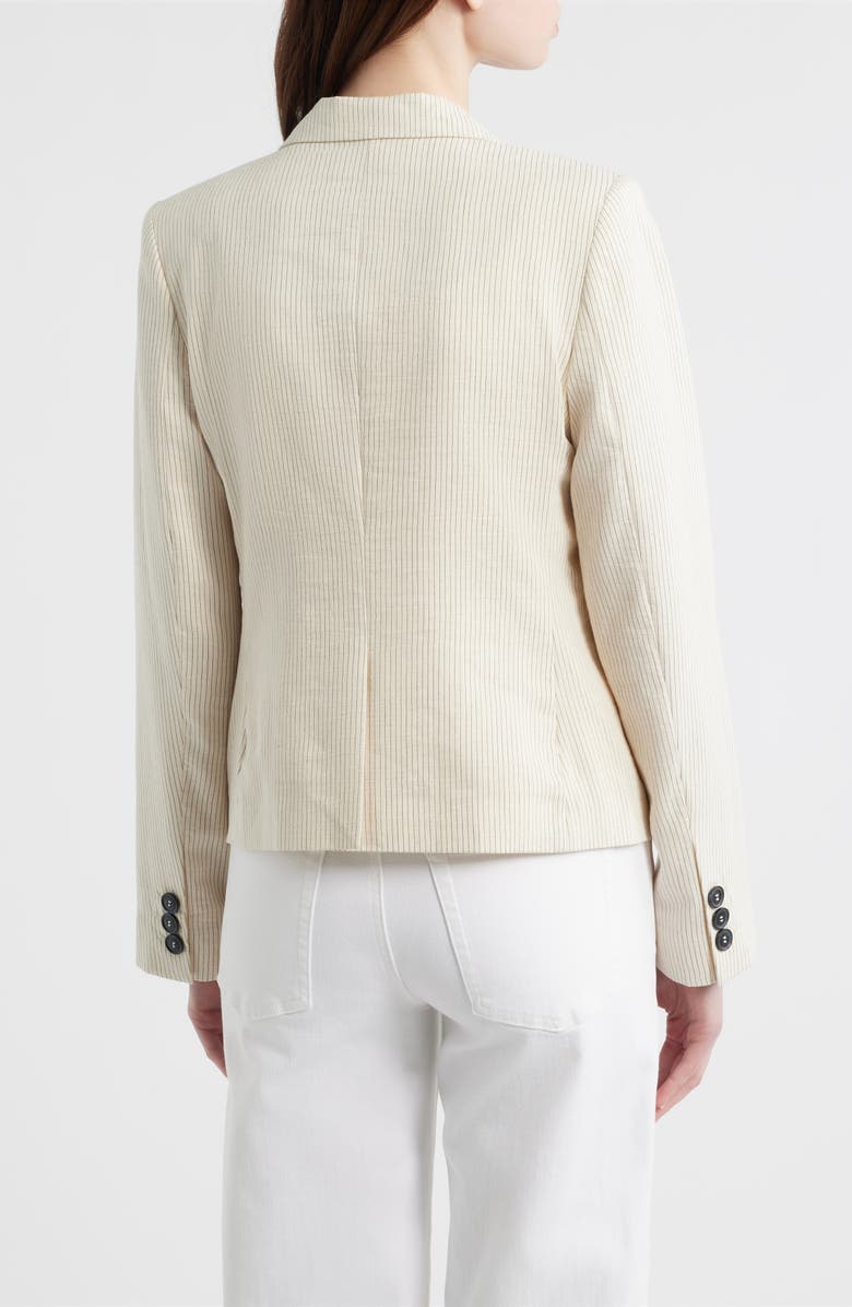 FRAME The Striped Smart Blazer, Alternate, color, Ecru Multi