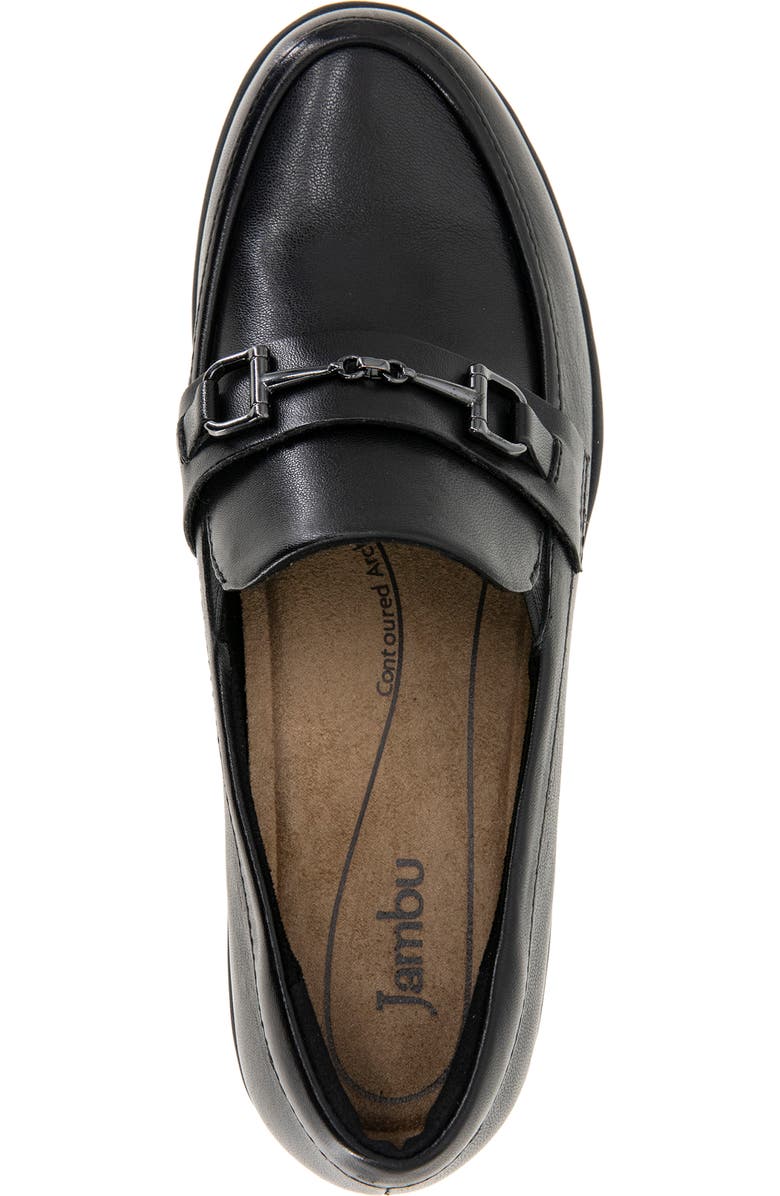 Jambu Tabitha Casual Slip-On Loafer, Alternate, color, Black Leather