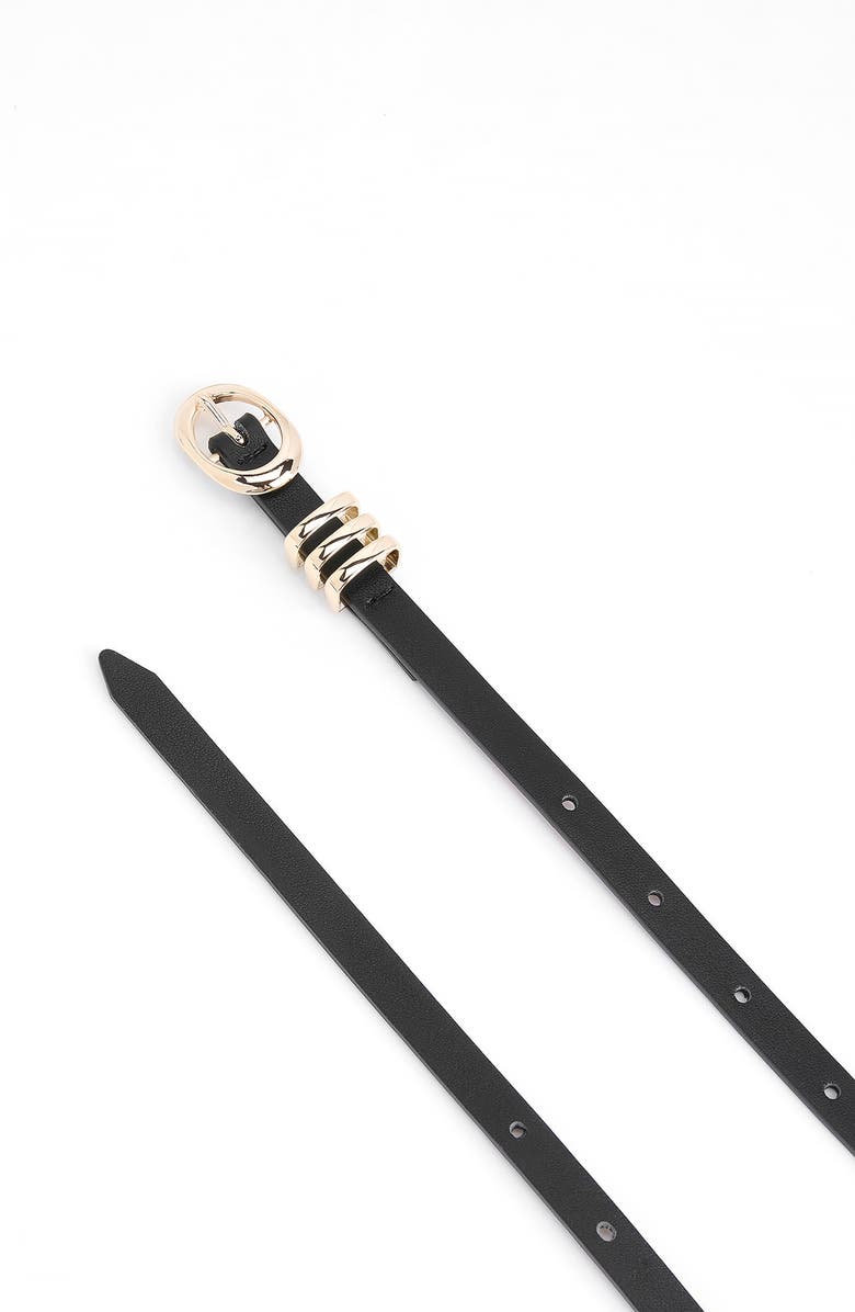 Ettika Triple Keeper Belt, Alternate, color, Black