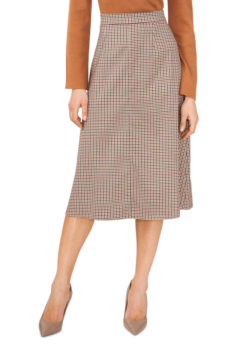 Halogen<sup>®</sup> Check A-Line Skirt, Main, color,