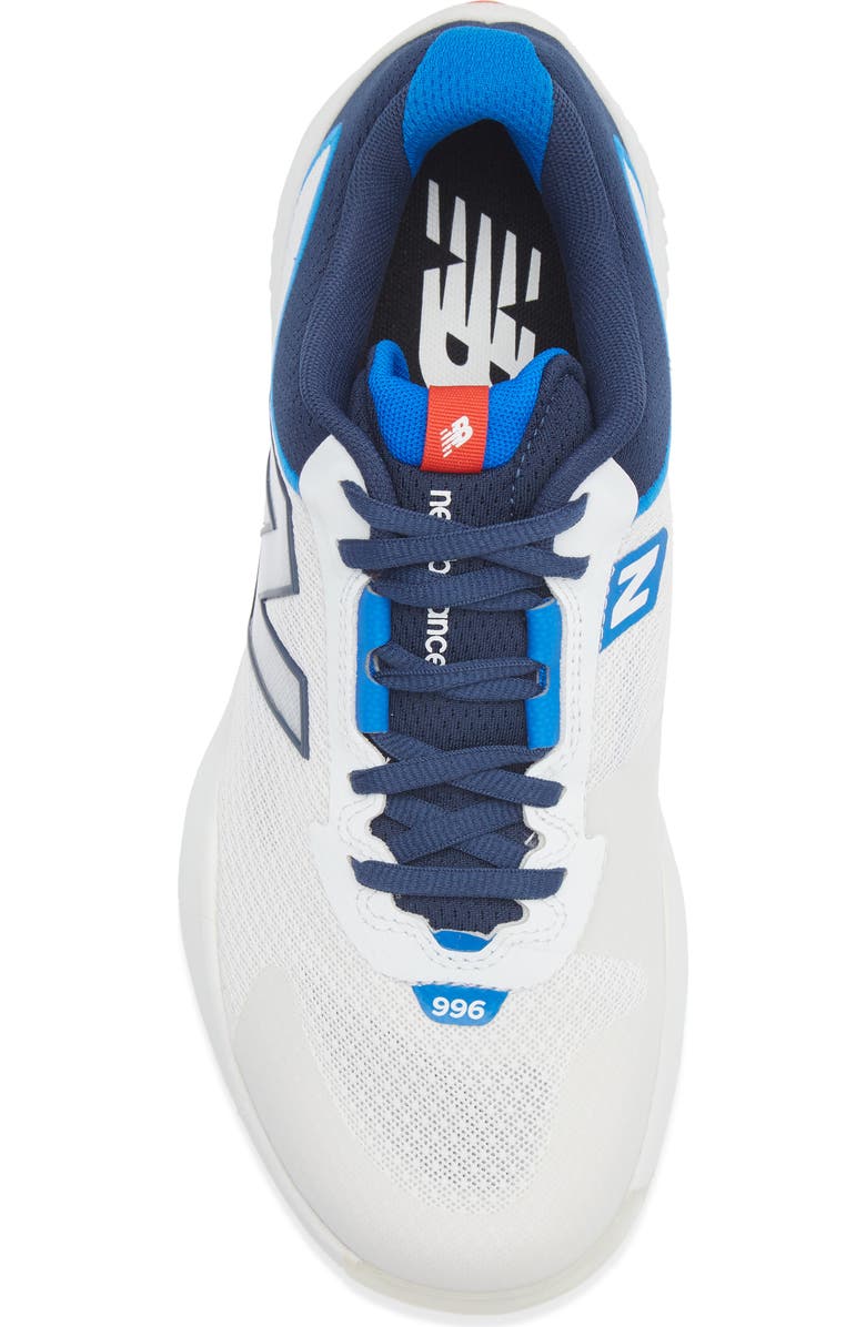 New Balance 996 Tennis Sneaker - Multiple Widths Available, Alternate, color, White/ Navy