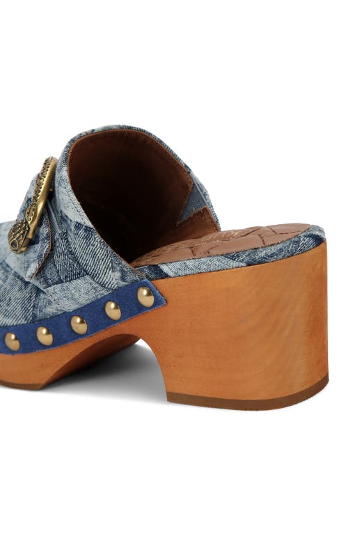 Kurt Geiger London Mayfair Denim Clog In Blue