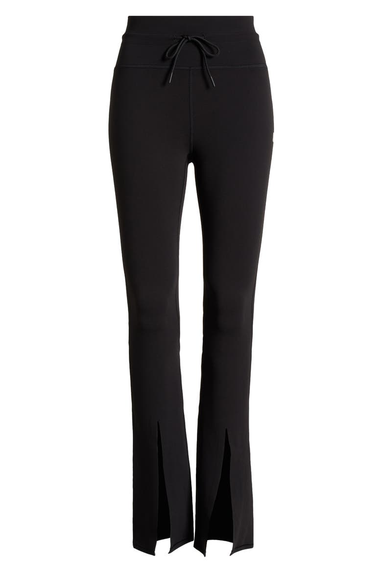 Daily Split Flare Pants, Alternate, color, BLACK