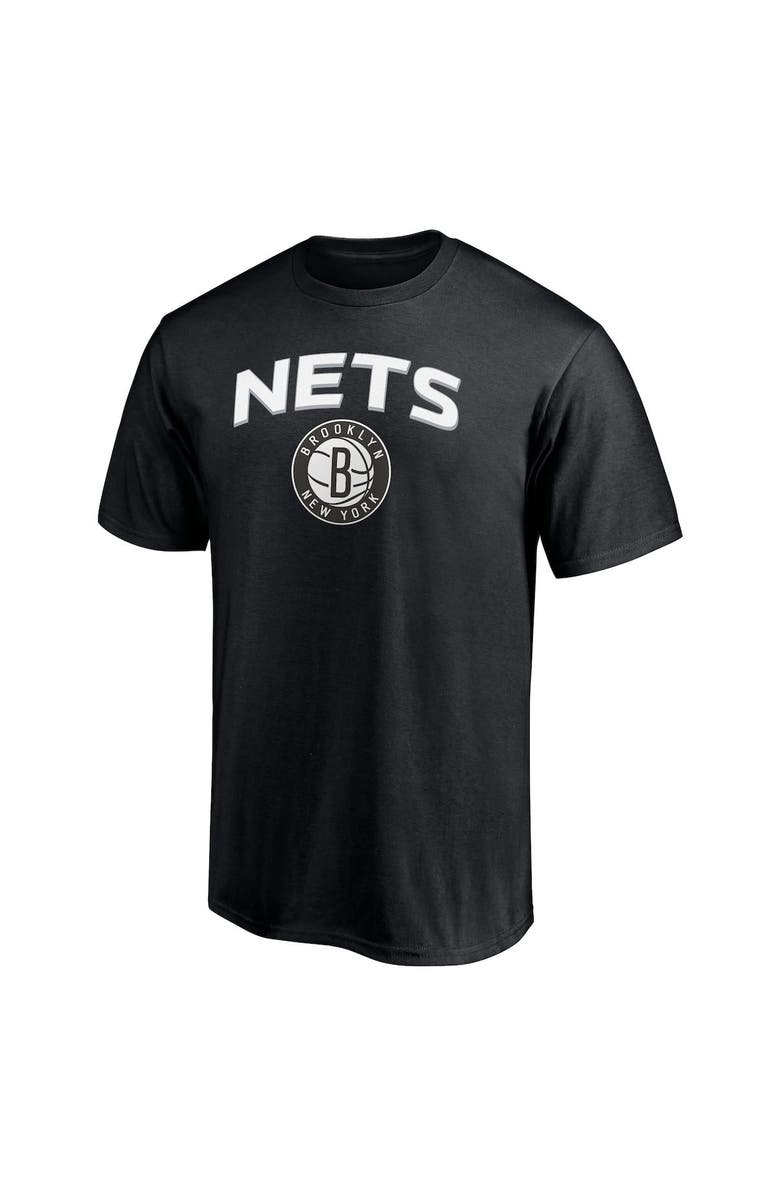 FANATICS Men's Fanatics Branded Black/Heathered Charcoal Brooklyn Nets T-Shirt Combo Set, Alternate, color, 