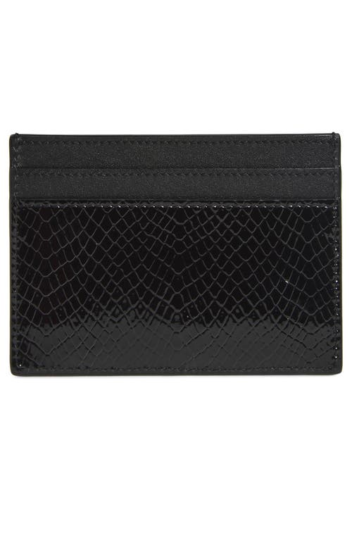 Saint Laurent Cassandre Leather Card Case