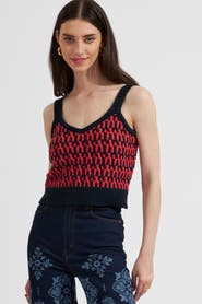 La DoubleJ Winset Crop Top Navy