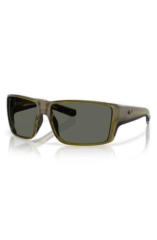 COSTA DEL MAR COSTA DEL MAR 63MM POLARIZED RECTANGULAR SUNGLASSES