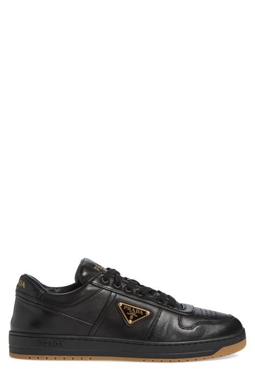 Prada Downtown Sneaker Aus Nappa-leder In Nero