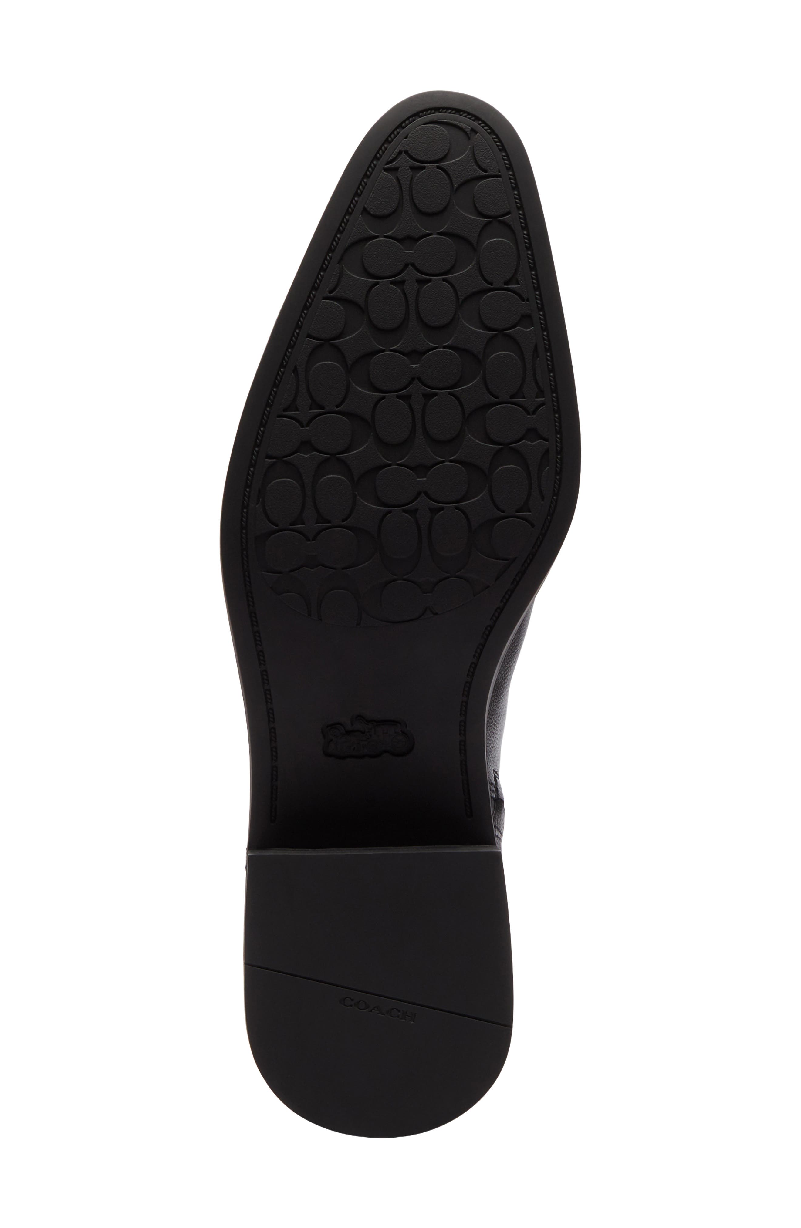Pointed Toe Leather Bootie, Alternate, color, BLACK