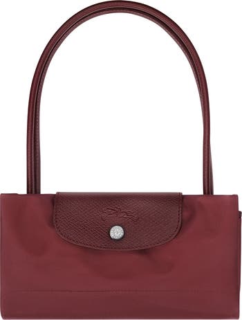 Medium Le Pliage Green Recycled Canvas Shoulder Tote Bag